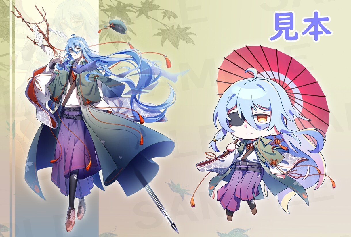 ミニキャライラストを作成いたします グッズや様々な形式に対応しています！ イメージ7