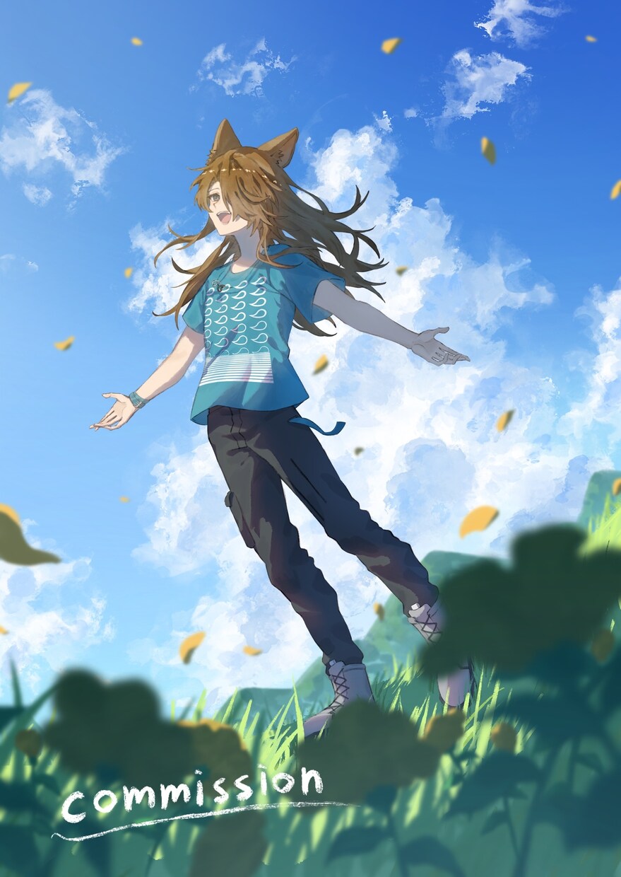 背景ありの一枚絵イラストを制作します 安心してお任せいただける丁寧な制作進行を心がけています。 イメージ6