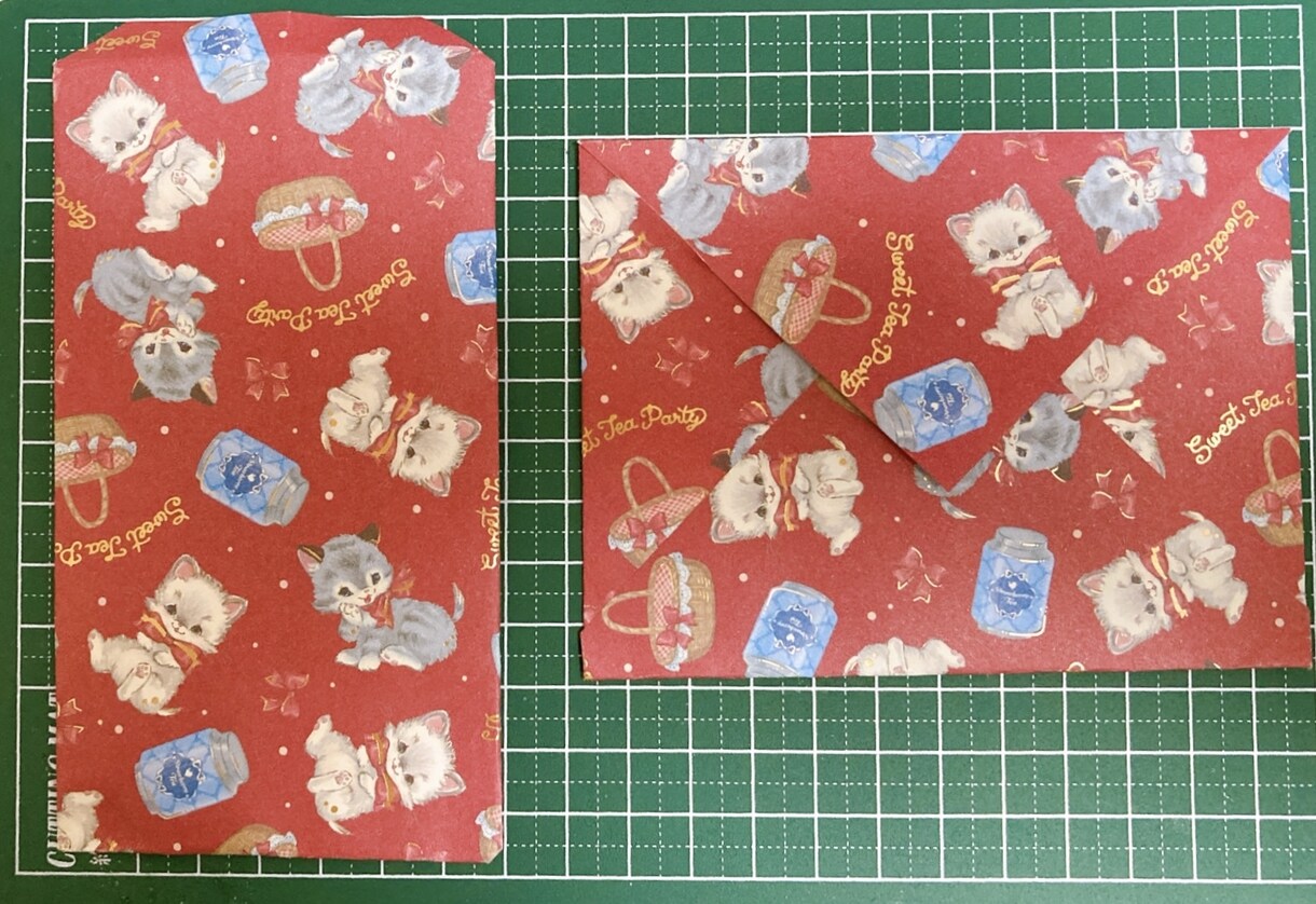 デザインペーパーを使用した封筒を作成いたします [封筒としてだけでなくポチ袋にもなります］ イメージ3