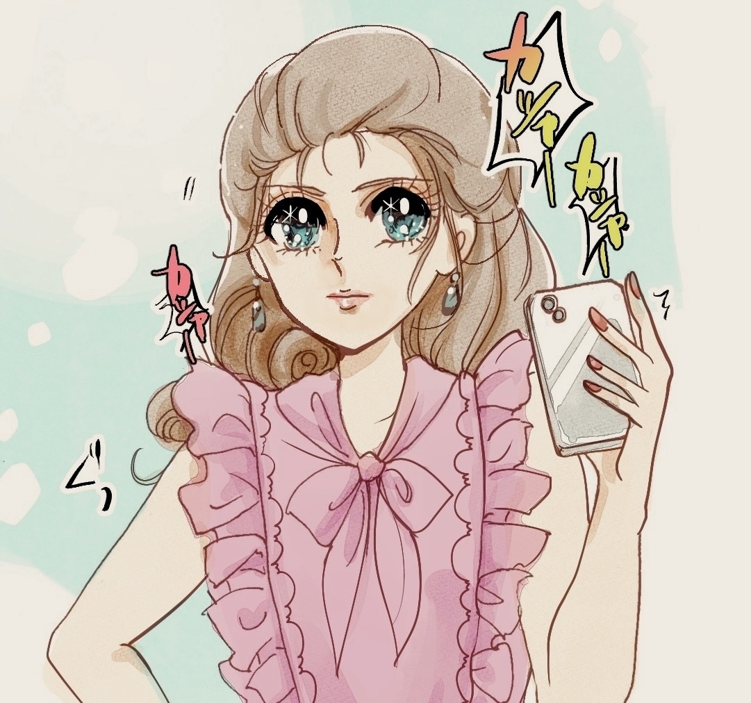 昭和レトロ！キラキラの少女マンガイラスト描きます 本格少女まんがテイストでインパクトのある世界観を演出 イメージ9