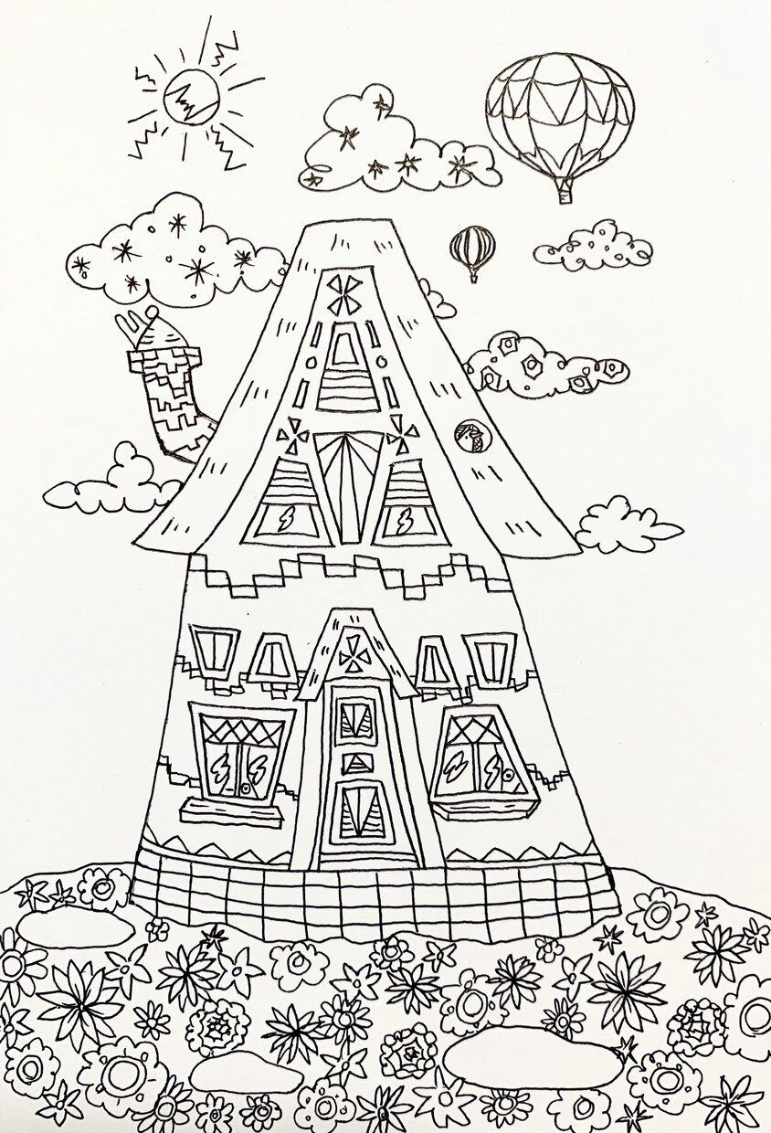 塗り絵用イラスト描きます シニアから子どもまで楽しめる塗り絵イラストです！ イメージ9