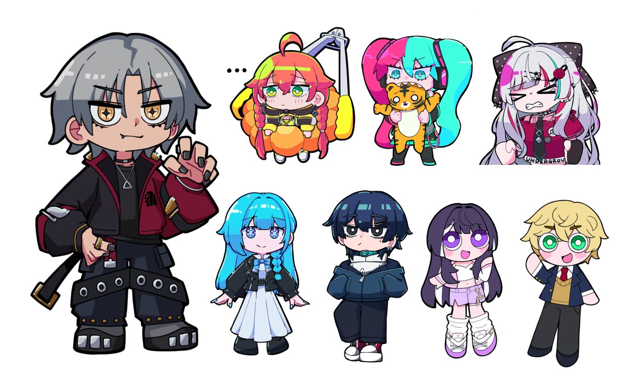 デフォルメイラストを作成します 線の主張が強めのパキパキした作風です。 イメージ4