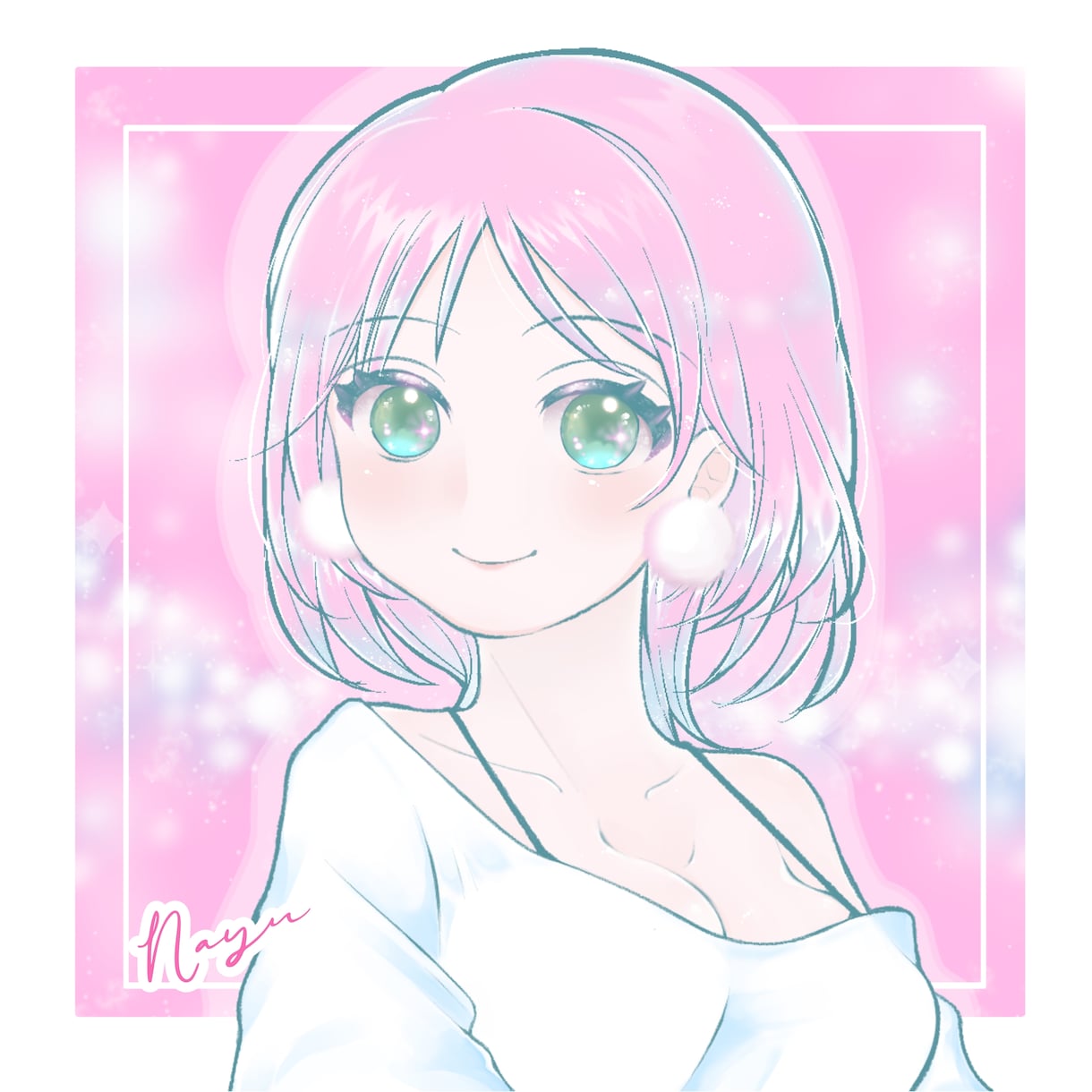 商用OK♪ふわキラなかわいいイラストお描きします アイコン／ヘッダー／資料／それぞれの用途に合ったイラストを♪ イメージ1