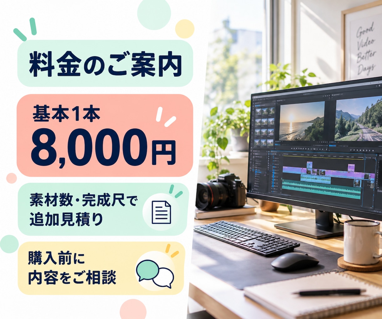 指定テーマで切り抜きまとめ動画を制作します 離れた場面をテーマで再構成｜章立て・投稿文付き イメージ3