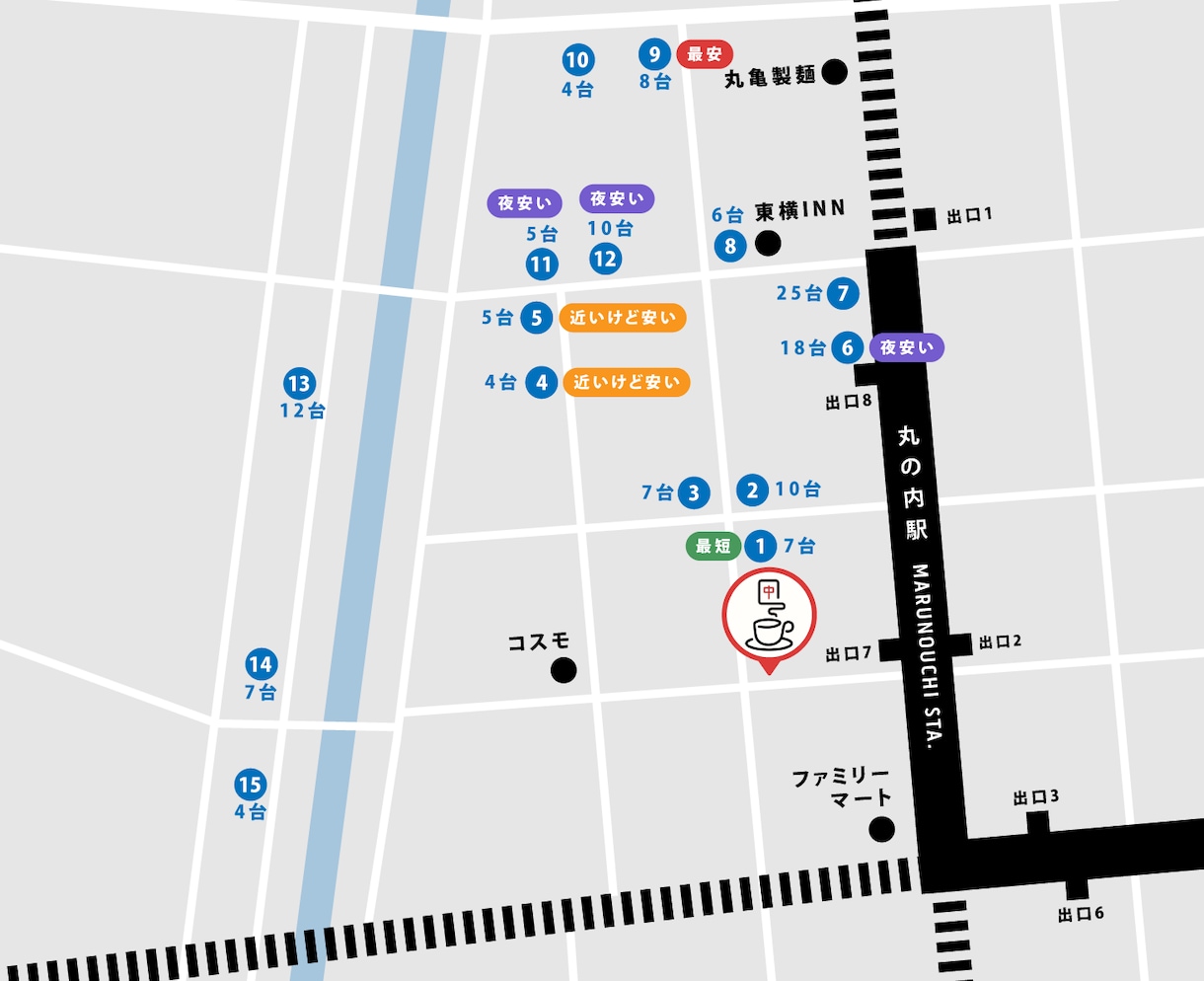 分かりやすい！地図 / フロアマップを作成します 手書き・指定住所でもOK！分かりやすくお作りします！ イメージ8