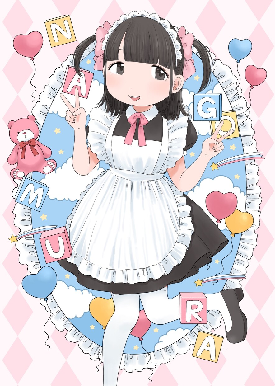 ふんわり可愛いイラスト描きます 観賞用、プレゼント、CDジャケット等に！ イメージ4