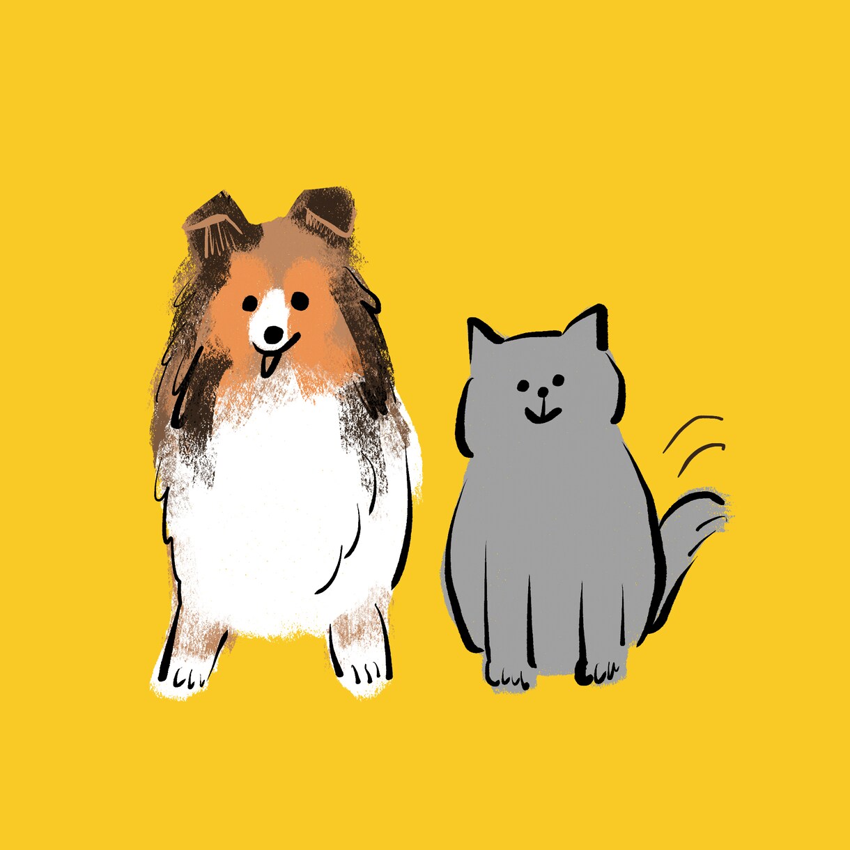 キュン！かわいいペットのイラストを描きます オリジナルグッズの制作にもおススメ♩ イメージ8