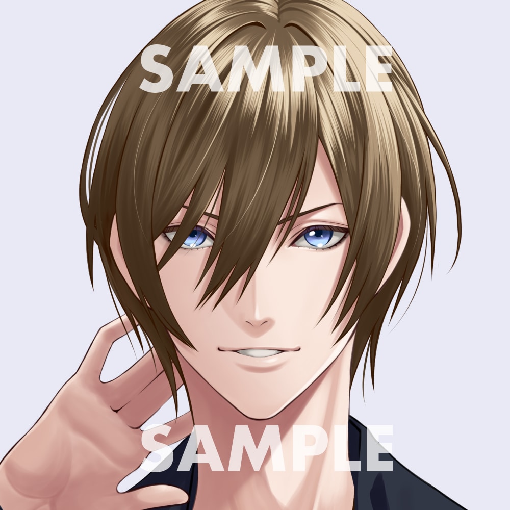 キレイ系男子のアイコン＆BUイラスト販売します SNSのアイコンやヘッダーにいかがですか。 イメージ1