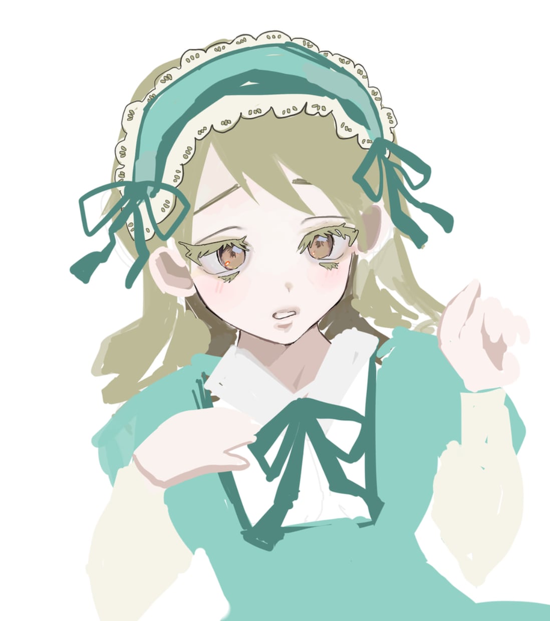 SNSのアイコン向きのイラストを描きます コンカフェで働いてる方などのアイコンにオススメの絵柄です イメージ2