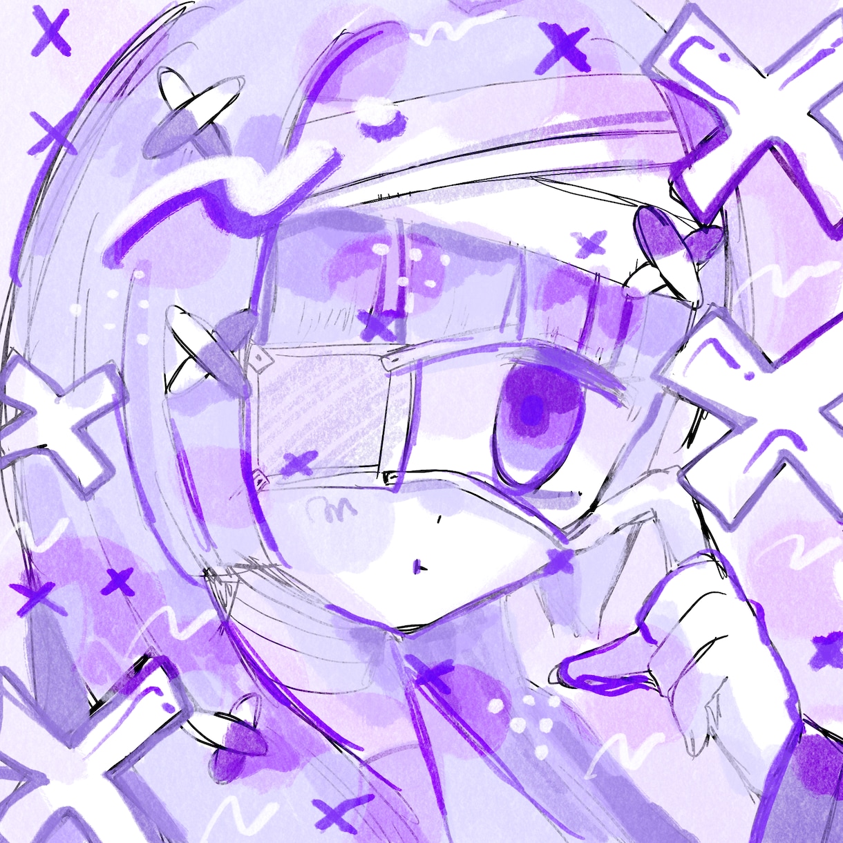 ゆめかわなイラストアイコンを描きます ふわふわな絵柄の可愛いアイコンを描きます！ イメージ7