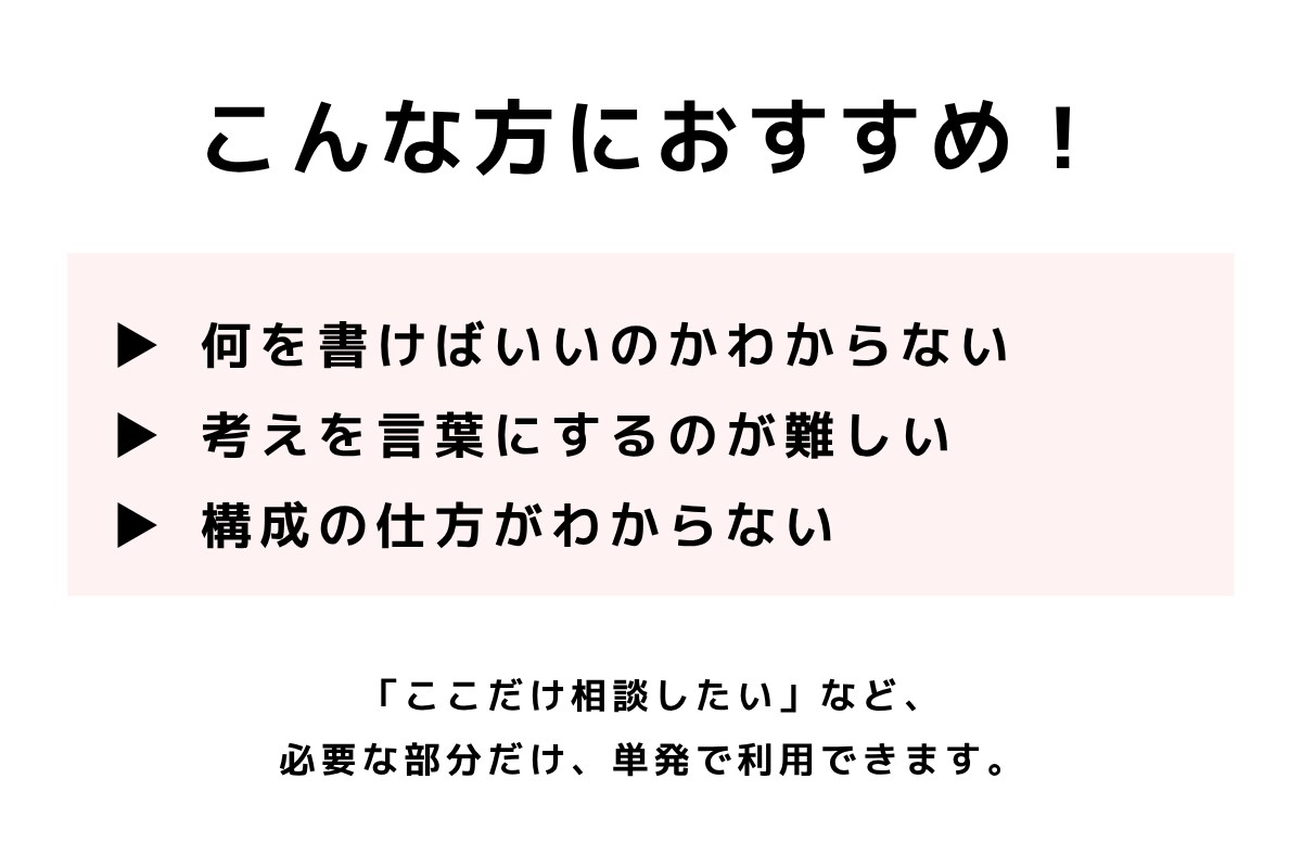 志望理由書を一緒に作成します 総合型選抜/医学部/教育学部/大学入試/高校入試 イメージ7