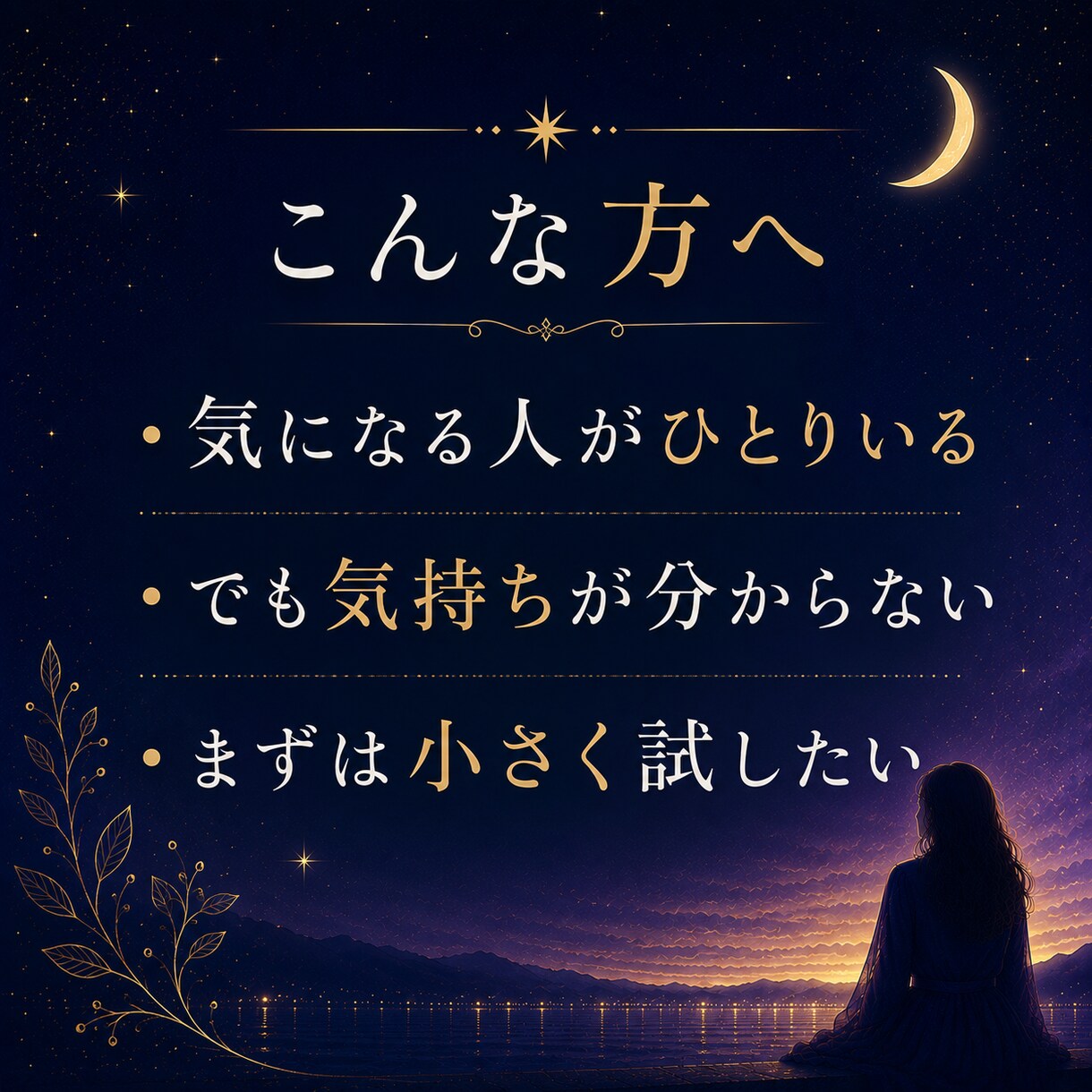 ひとつの迷い、相手の気持ちを読みます 今いちばん知りたい、ひとつの答えだけを イメージ3