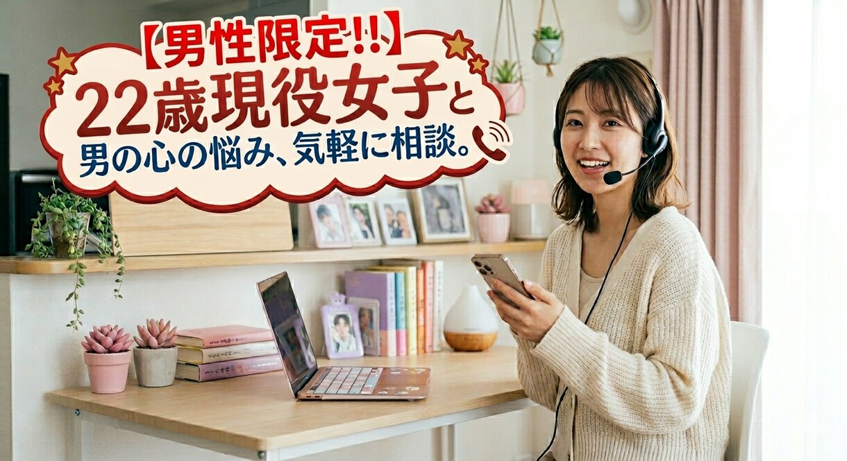 22歳女子が仕事終わりのあなたを全力で癒やします 今日もお疲れ様。頑張るあなたに、癒やしのひと時を届けます。 イメージ1