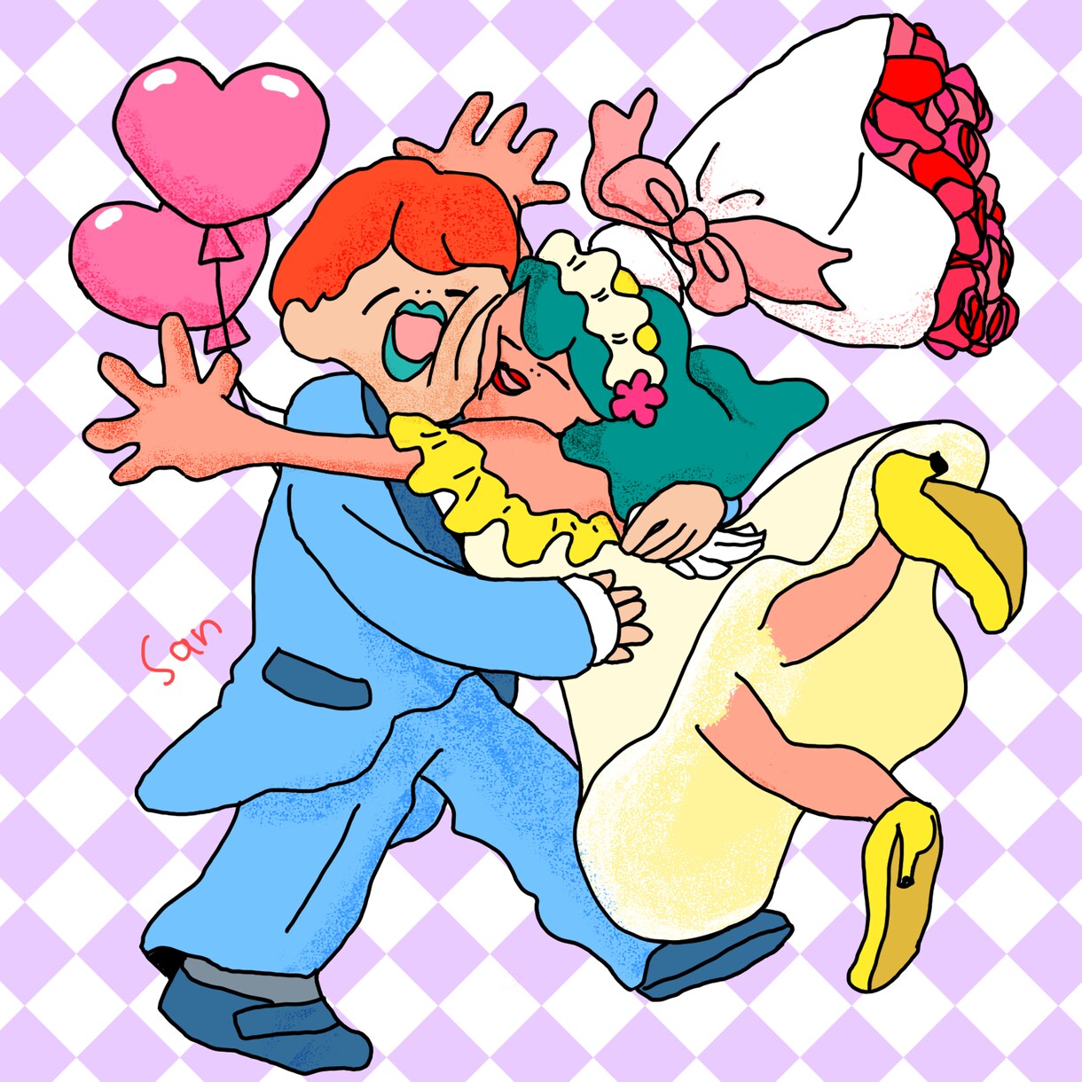 SNS投稿・エッセイに使える共感イラスト描きます ゆるかわポップでコミカルで差別化。商用利用も可能！ イメージ4