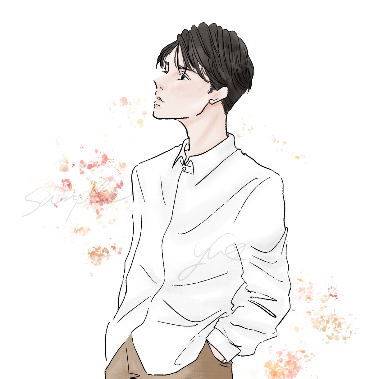 お洒落だけど分かりやすく伝わる挿絵を描きます 落ち着いた可愛さで、大切な情報を邪魔せず華を添えます。 イメージ10