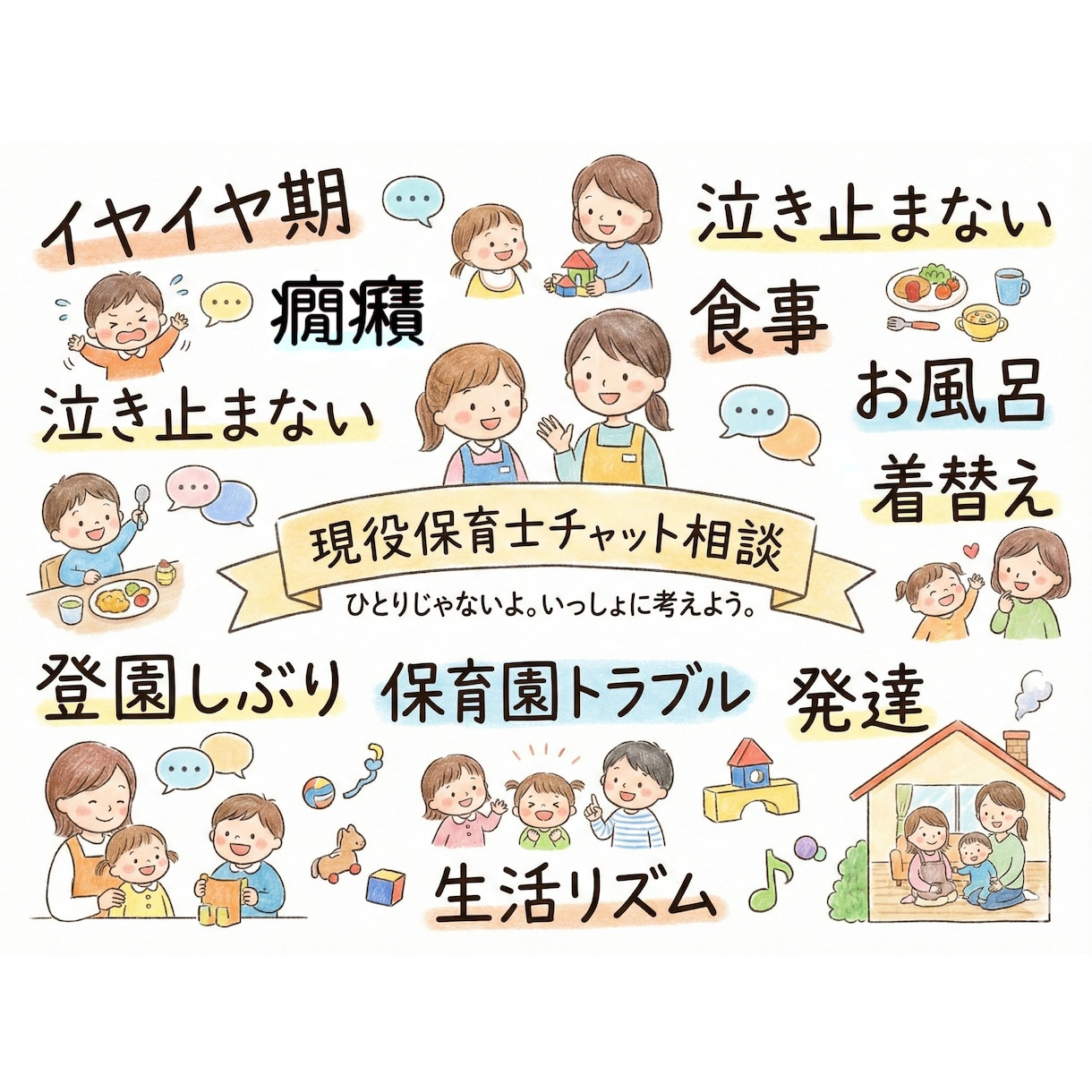 現役保育士が子育ての悩みをチャットで聞きます 育児がしんどいパパ・ママへ｜往復制限なしのチャット相談です イメージ2