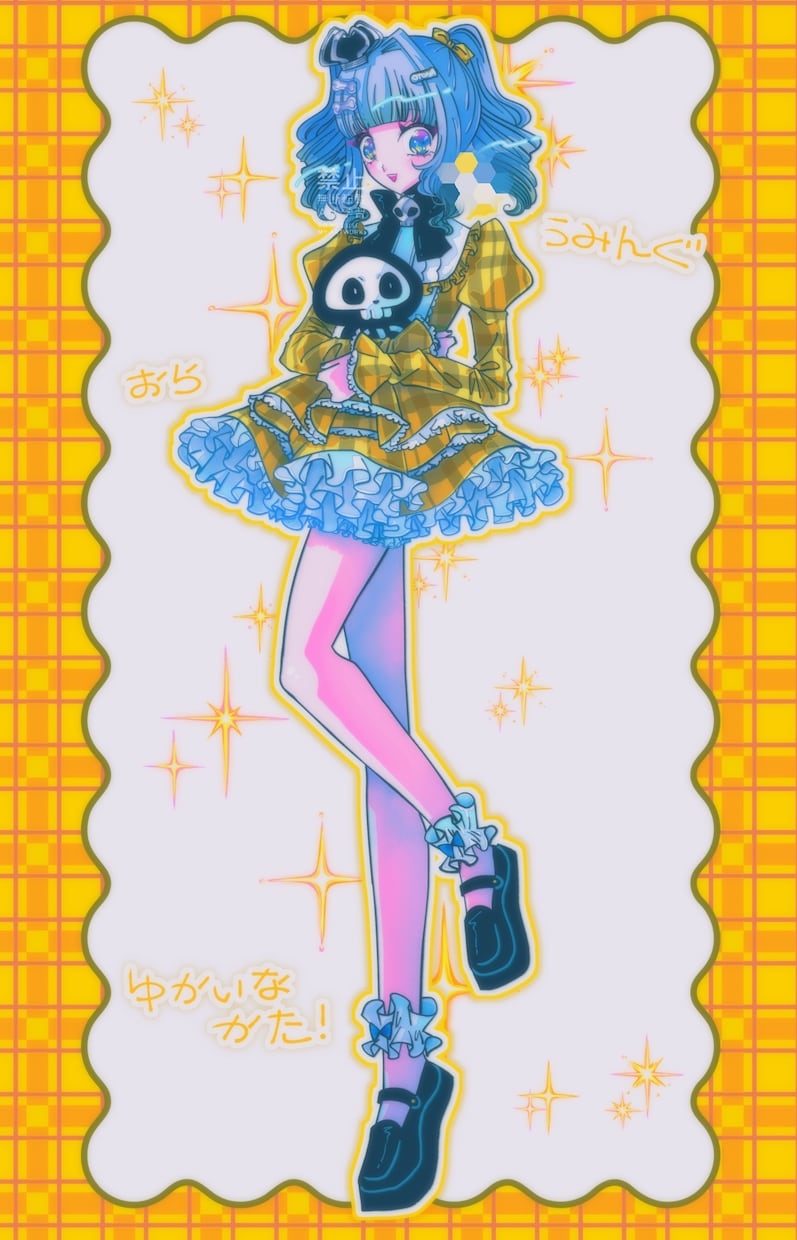 グッズや壁紙、立ち絵にも映える全身イラスト描きます 花や宝石など華やかが得意！あなた好みの女の子描きます。 イメージ3