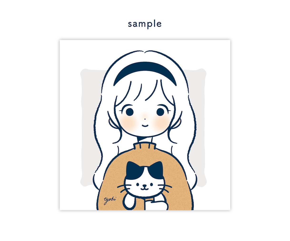 シンプルでかわいいイラスト描きます SNS・ブログのアイコン♪ 似顔絵のプレゼントにも！ イメージ4