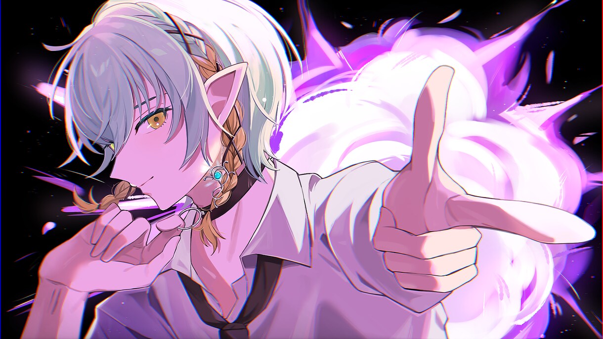 ご希望のイラストお描きします １枚絵／動画サムネ／MV／SNSアイコン/プレゼントなどに イメージ6