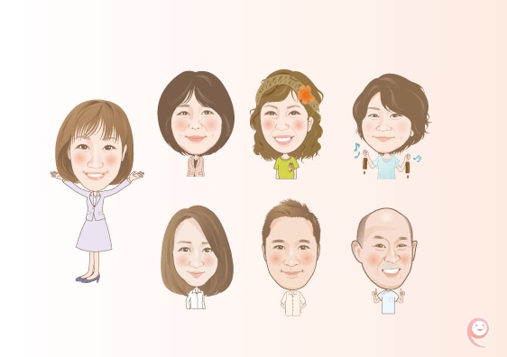 オリジナル似顔絵名刺・名刺作成致します 印象に残る似顔絵名刺がすぐお手元に届きます♪ イメージ6