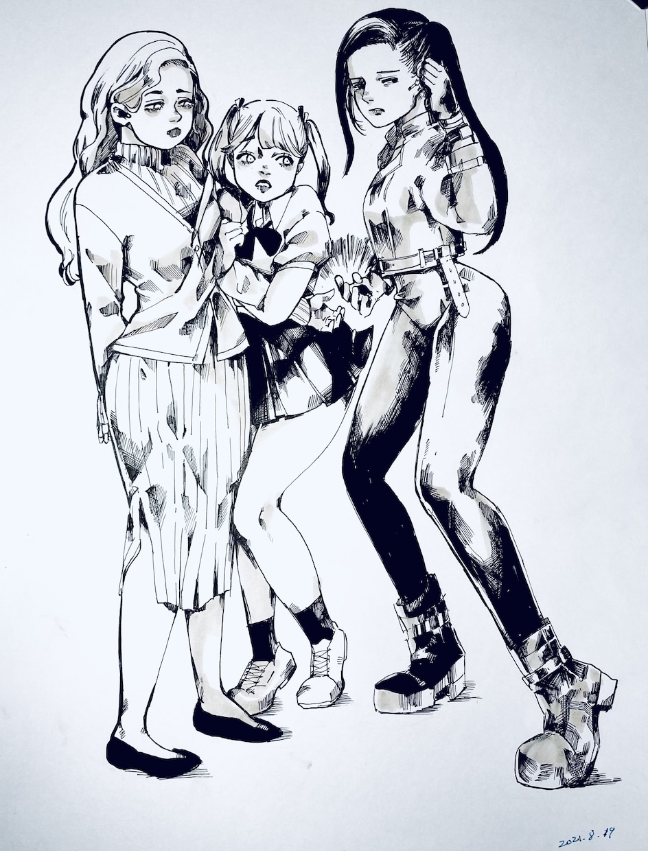 初心者大歓迎！女性のイラストを赤ペン、添削致します 女性らしい体が描けない等のお悩みを解決するお手伝い致します！ イメージ7