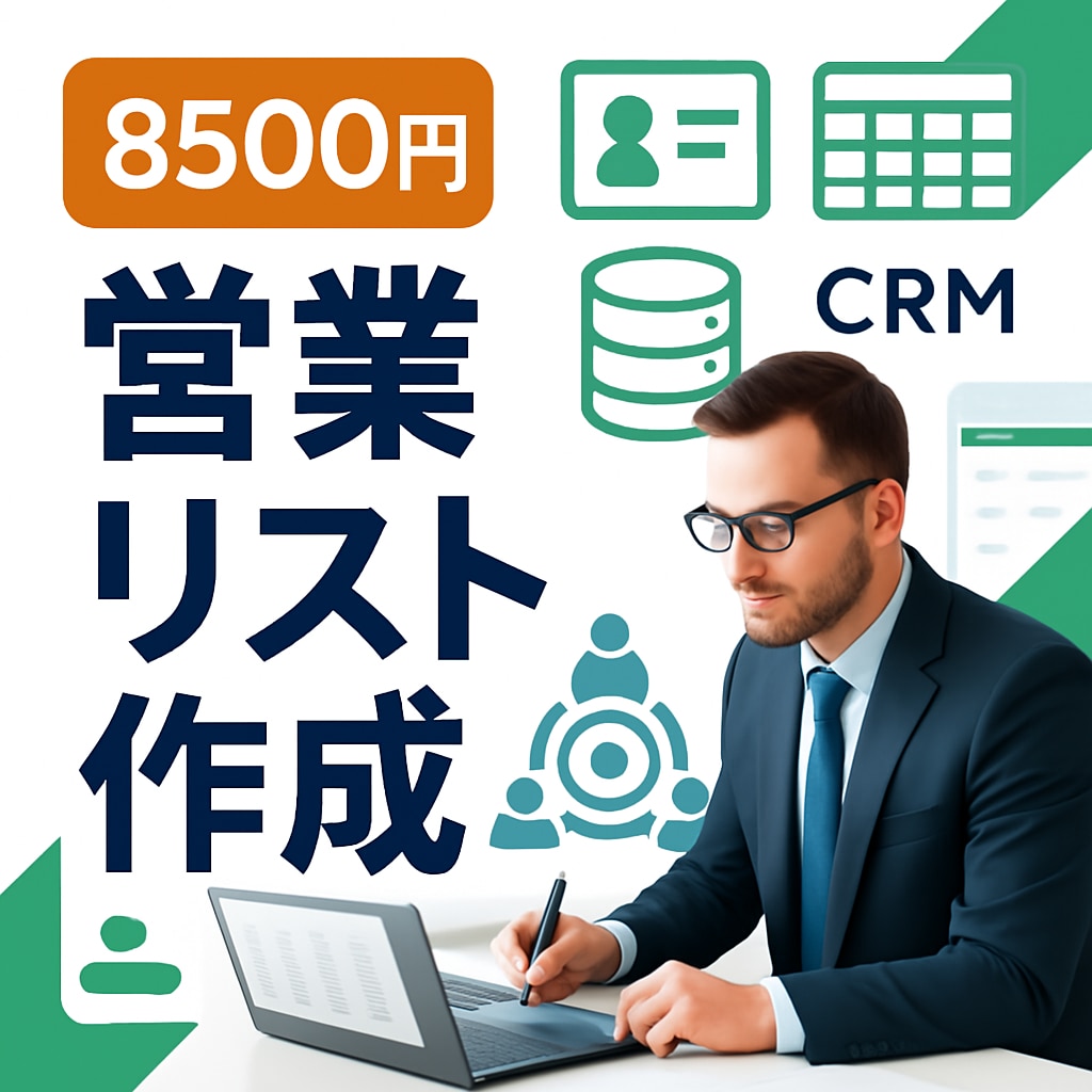 効果的な営業リストを作成します 売上アップにつながる営業リスト イメージ1