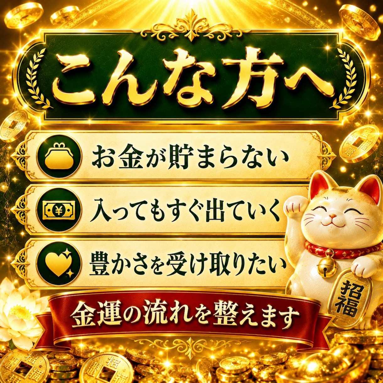 金運を拒絶する“潜在意識の契約”を霊視で解除します あなたの財の器を整え現実を静かに動かします イメージ2