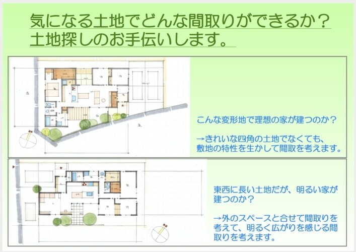 一級建築士が住宅のプラン案をご提案いたします その土地で良いのか？その敷地に建てれる間取りをご提案します！ イメージ1