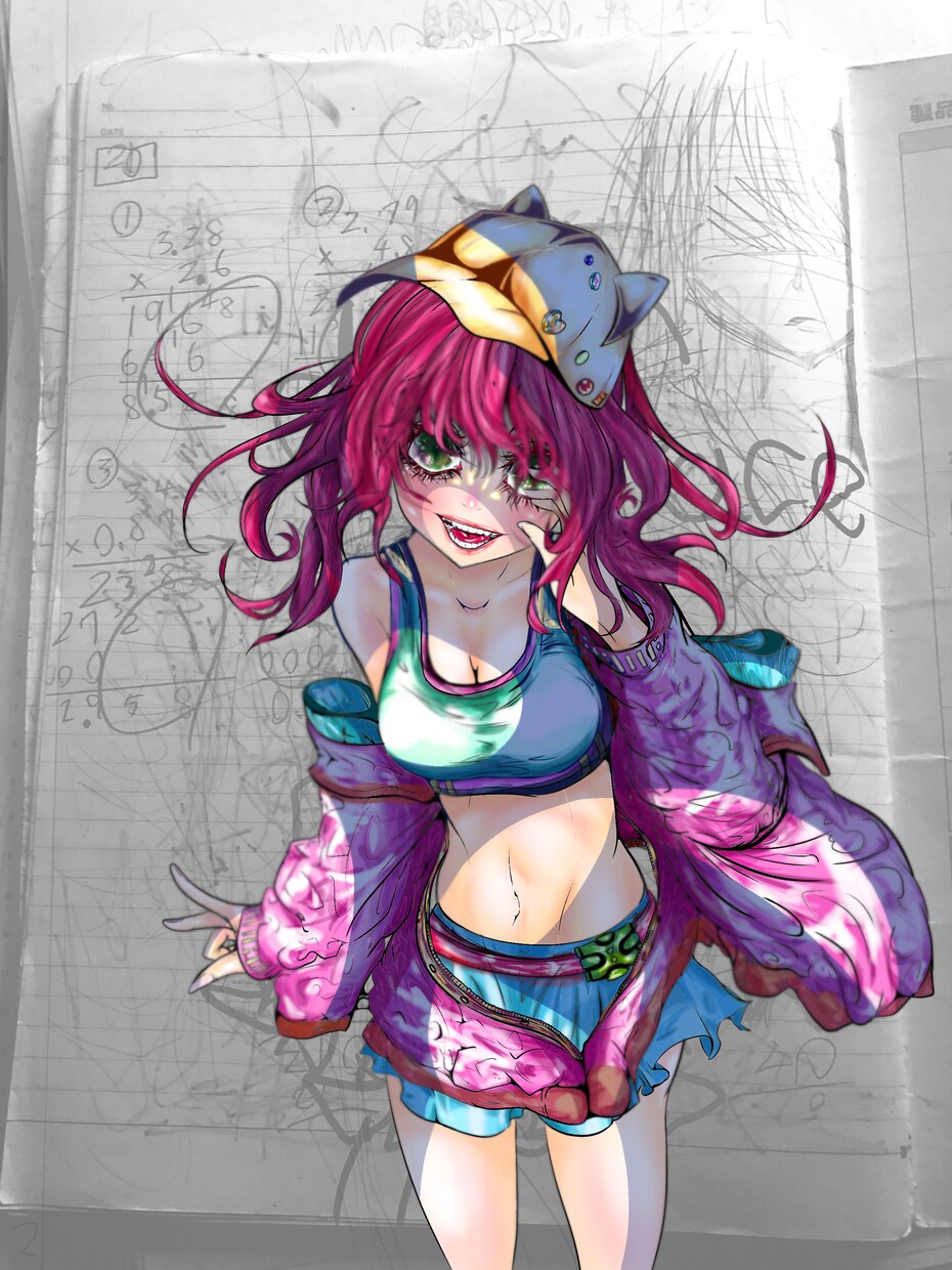 漫画系のポップな感じで電子カラー版で描きますます 色んな表情にしまする(*^ω^*) イメージ10
