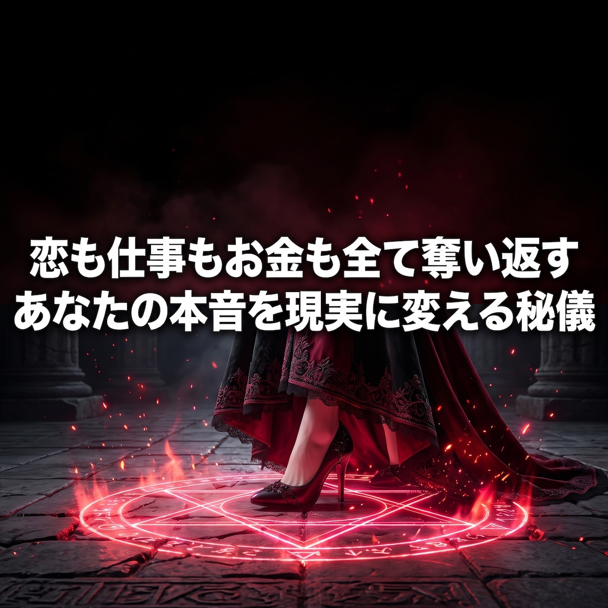 誰にも言えない本音や悩みを昇華し主導権を奪います 綺麗事は不要。腹の底のドス黒い本音を最強の魔力へと変える イメージ7