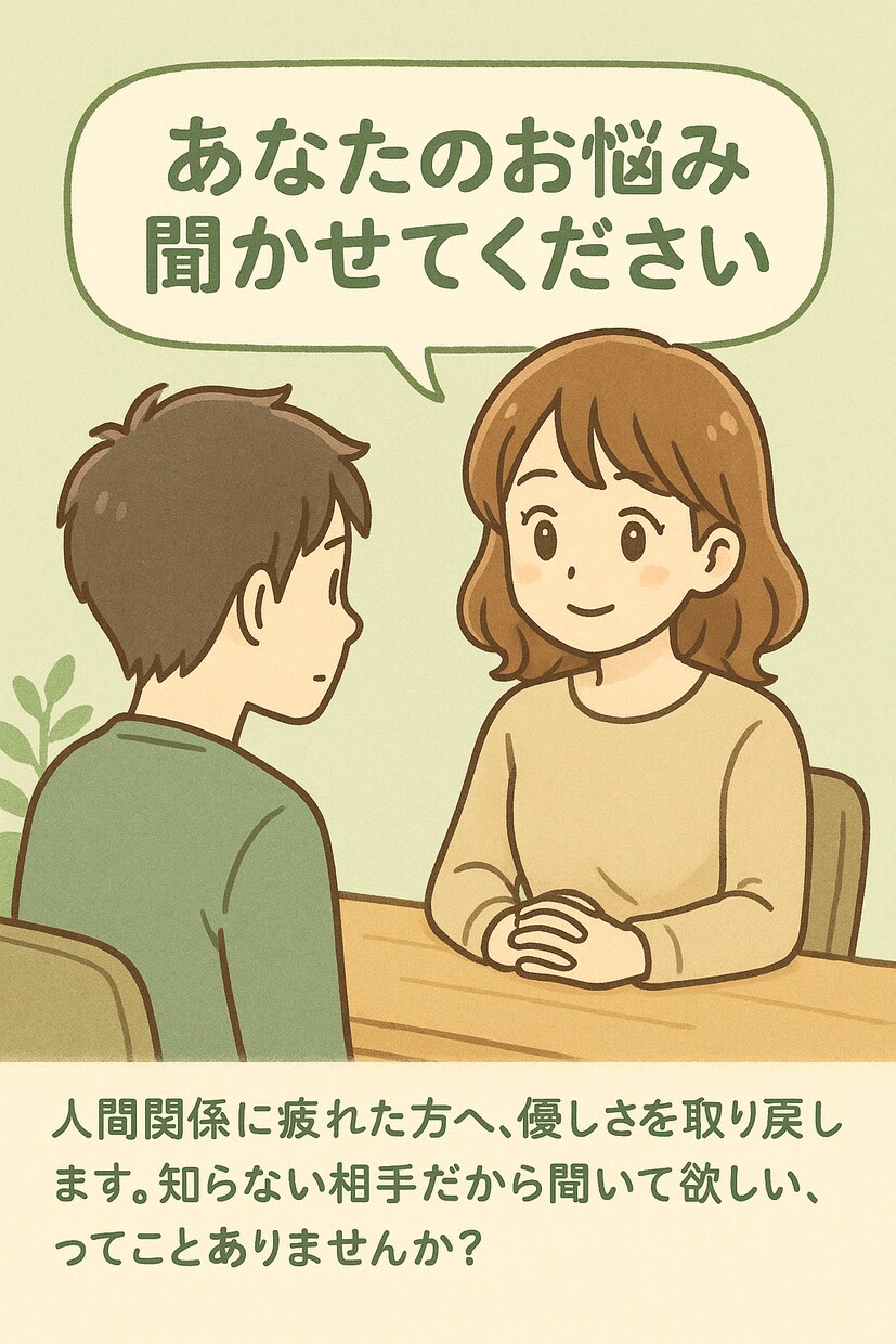 叱らない相談室✿ただ優しく話を聞きます 否定もアドバイスも急かしもしません！まるごと受け止めますす✨ イメージ5