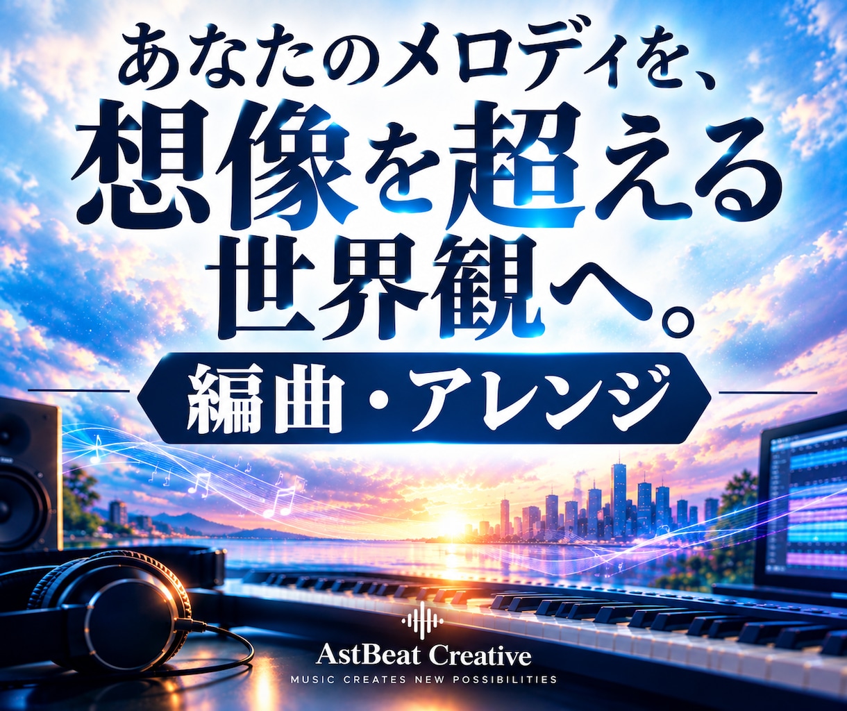 プロの編曲・アレンジであなたの世界観を形にします 長年の経験・技術・知識で幅広いジャンルに対応！ イメージ1