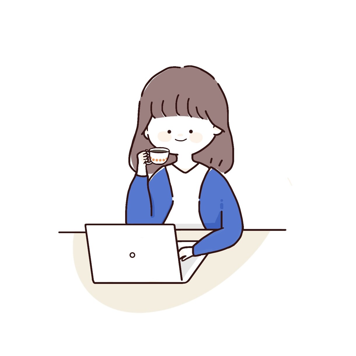 人物・カップル・ファミリーのイラストを描きます 〜ゆるいタッチの可愛いアイコン風イラスト ☺︎〜 イメージ1