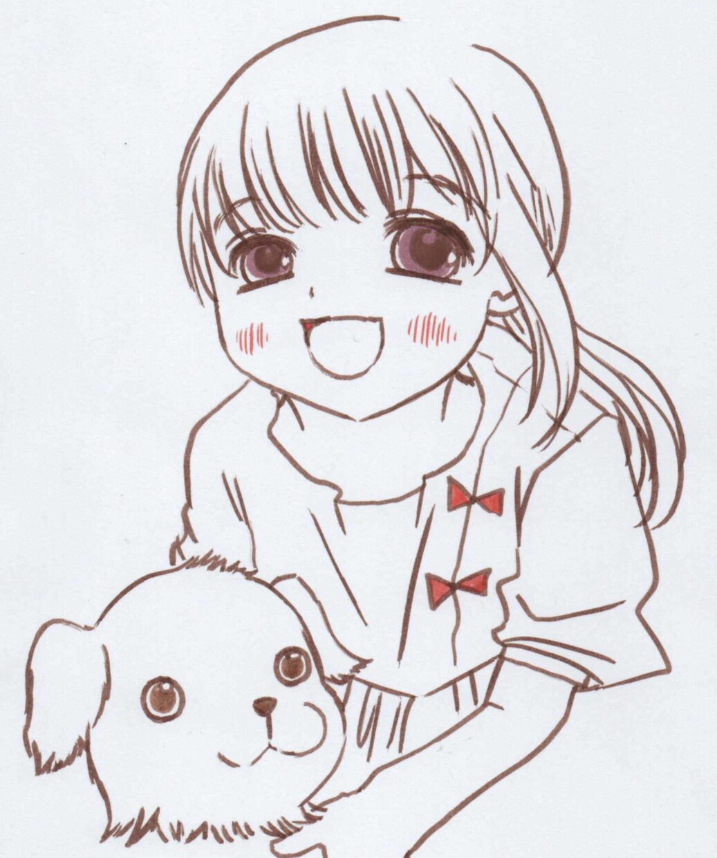 ゆるふわなシンプルな線の似顔絵をお描き致します シンプルな少し漫画タッチなイラストです(˶' ᵕ ' ˶) イメージ3