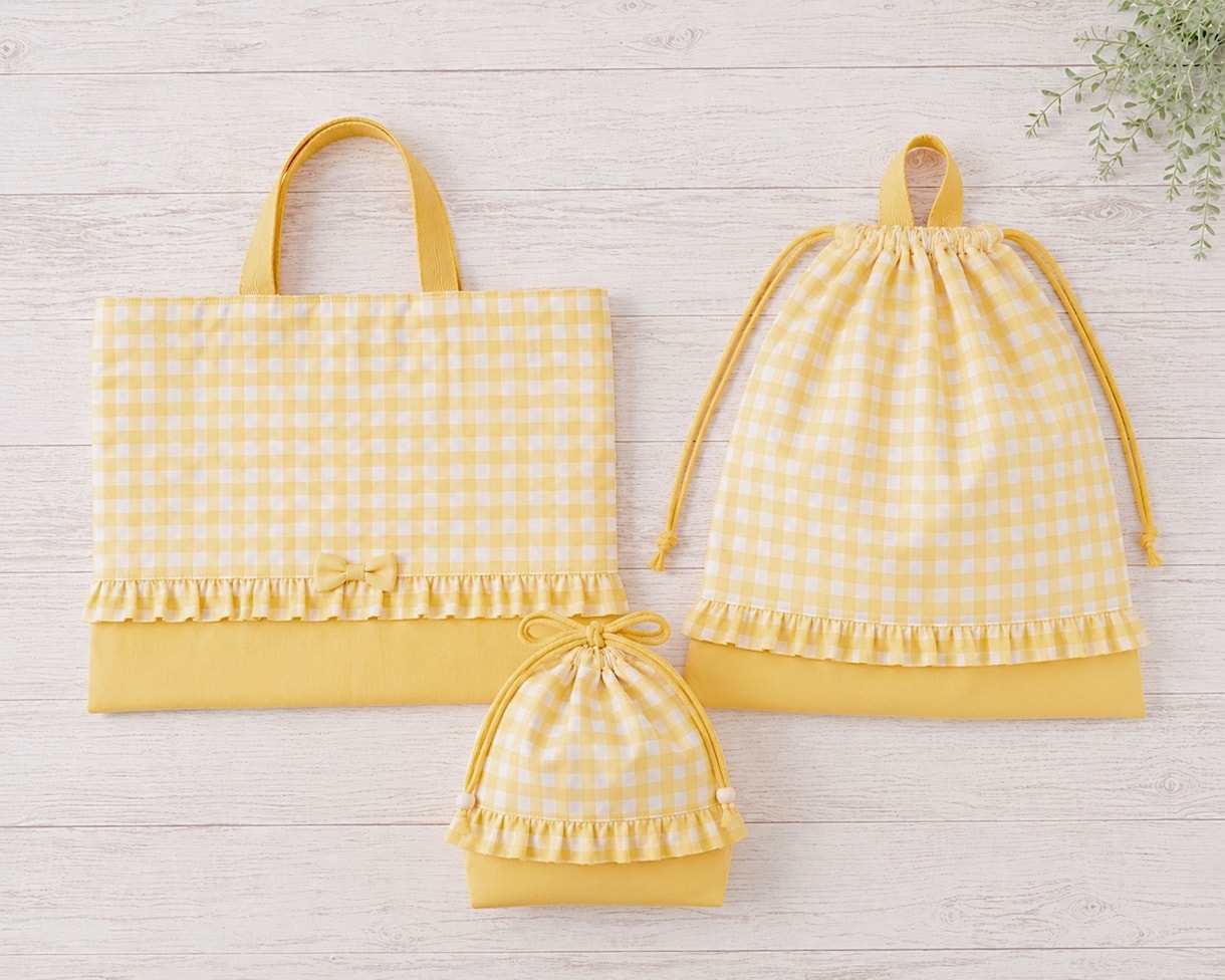 通園通学用品・お稽古バッグ作成します ご希望の布やデザインでお作りいたします♪ イメージ2