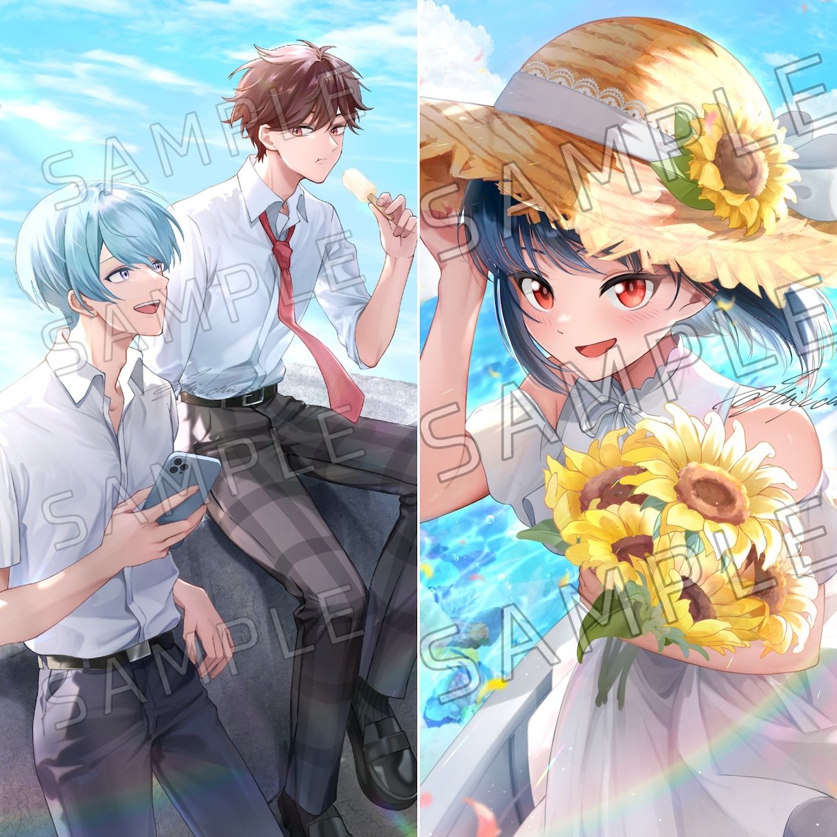 一枚絵を制作します 誕生祭、記念イラストやスチル絵にもご活用いただけます イメージ4