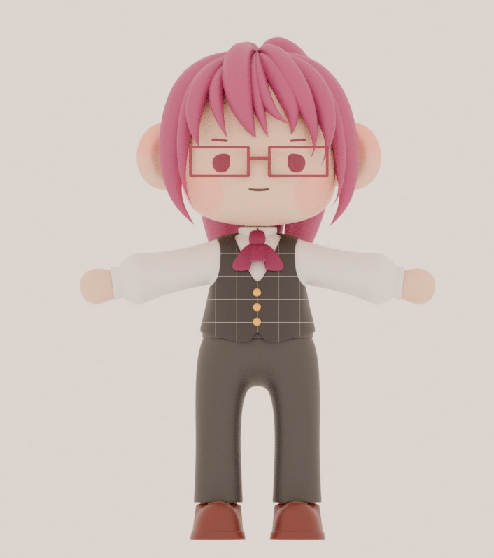 3Dミニキャラお作りします Vtuberや実写の方のミニキャラを3D化しませんか！？ イメージ3
