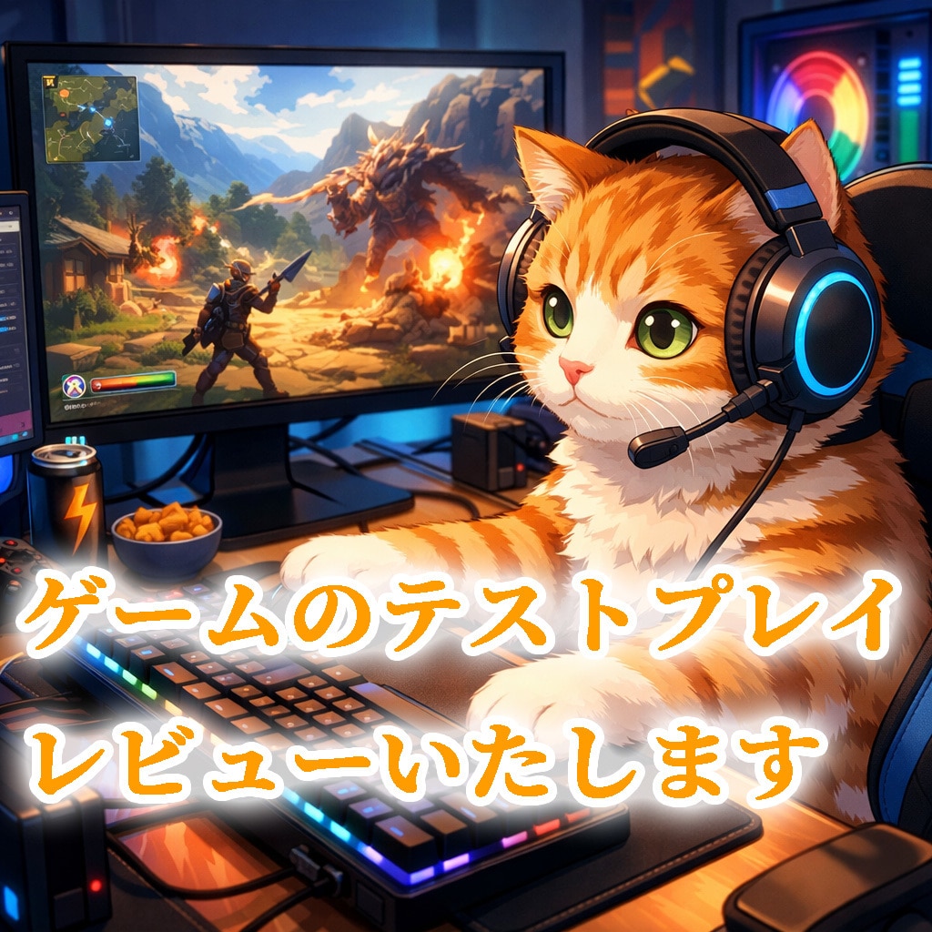 同人・フリー・インディーゲームをレビューします 丁寧にプレイ＆レビューで改善提案も対応 イメージ1