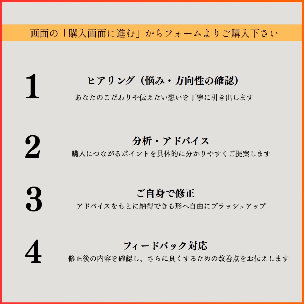 今だけ★★3,000円でプロフィール改善します まずは低価格で選ばれるプロフィールに！ イメージ8