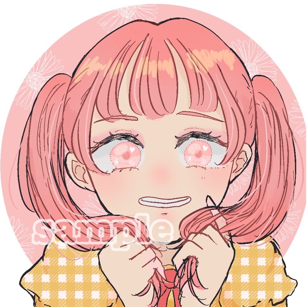 SNSのアイコン描きます かわいい女の子のアイコンを描きます！ イメージ1