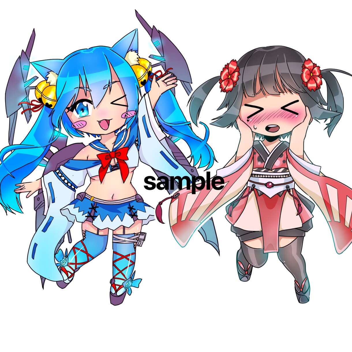 可愛いＳＤキャラ/ミニキャラお作ります LINEスタンプ/エモーション/アイコン/動画素材など イメージ3