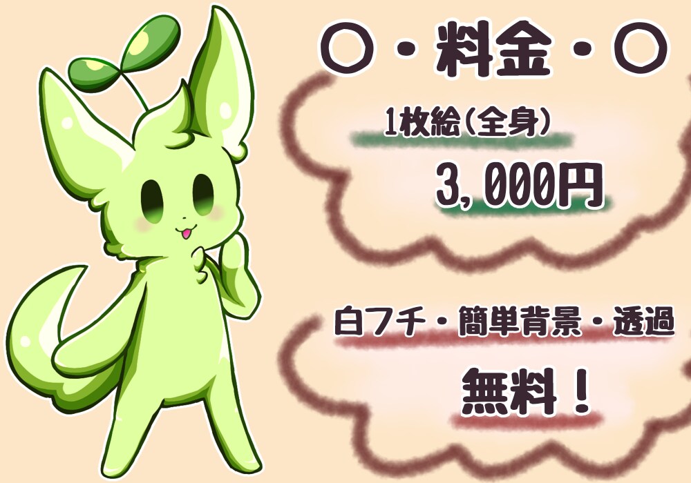 デフォルメ ケモのイラスト描きます ケモノ・マスコット系の可愛いデフォルメが得意です！ イメージ3