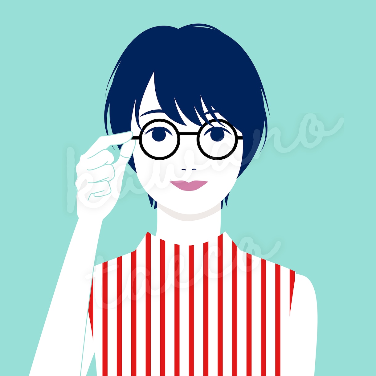 個性的な配色で★おしゃれなアイコン作成いたします お好きな配色で個性的なアイコンお作りします！ イメージ1