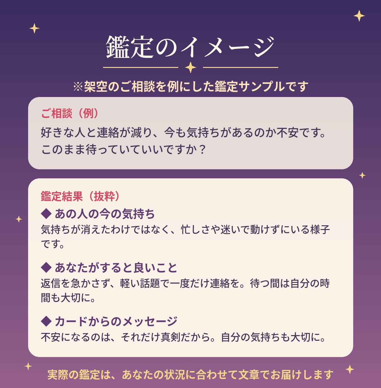 連絡が来ない彼の本音と、今の気持ちを占います 不安を煽らない、あなたが前を向くためのタロット イメージ4