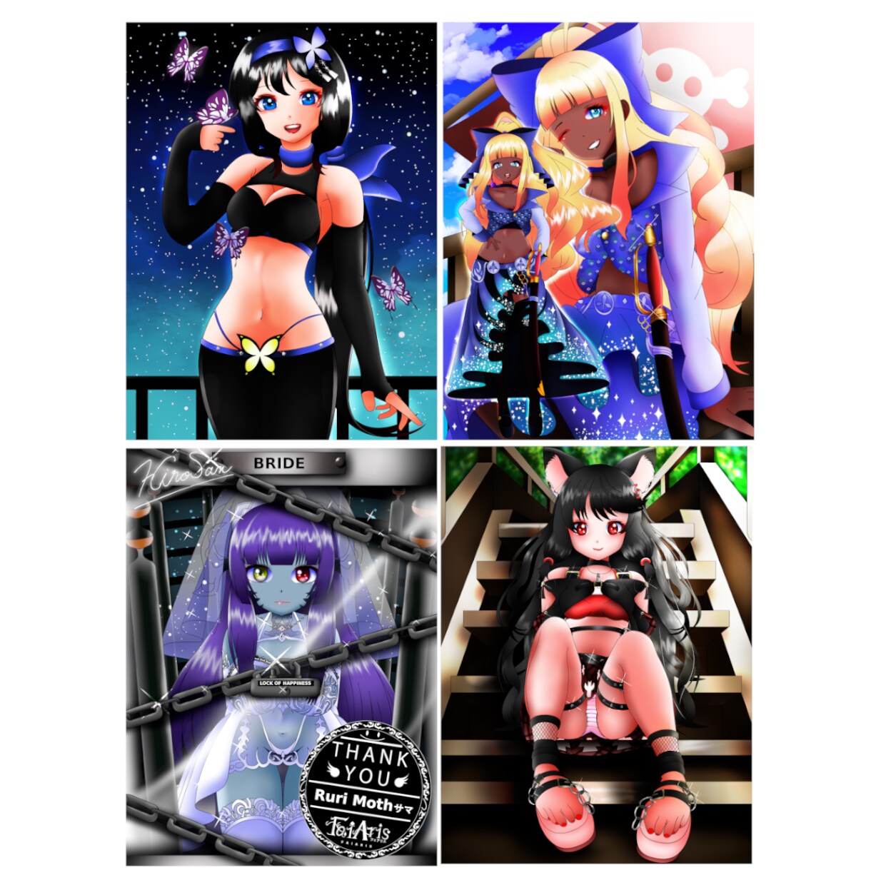 バッジのような立体的で、個性的なアイコンを描きます アイコンや一枚絵の作成！個性的で特徴的だと高い評価を獲得！！ イメージ6