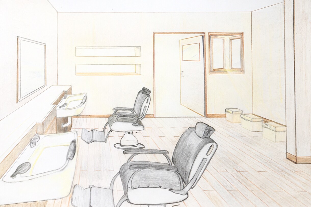 手描き外装･内装パース書きます 新築やリフォームを考えてる方へ！ イメージ1