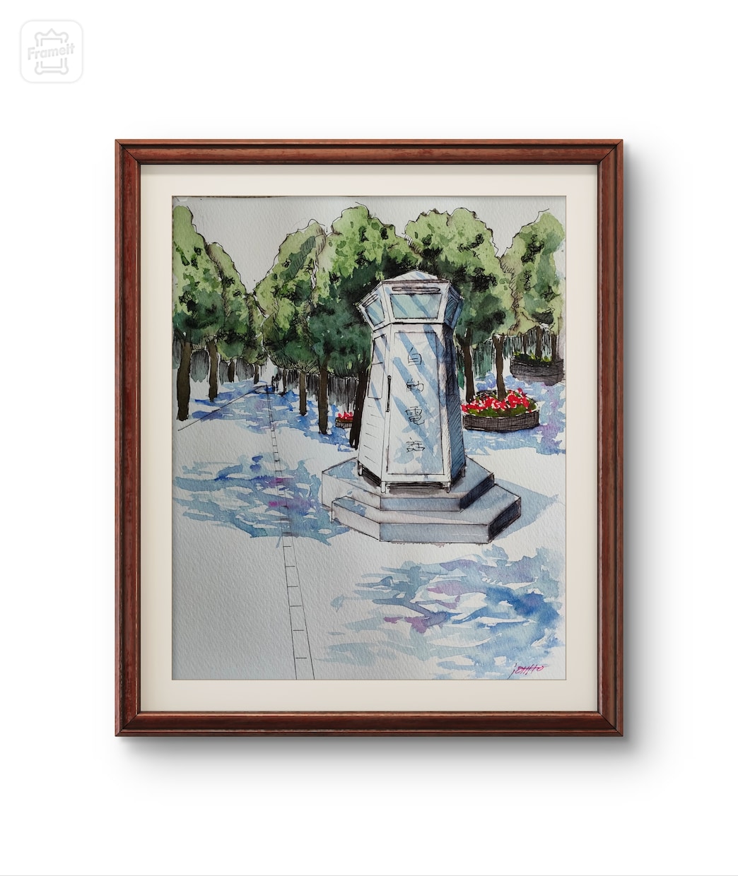 写真などをもとに風景画を描きます 写し取るだけでない滲みボカシを活かした風景画を描きます。 イメージ6