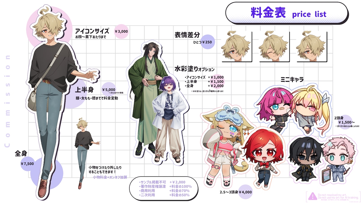 TRPG用立ち絵作成いたします アイコンから全身まで、どの範囲でも作成します！ イメージ2