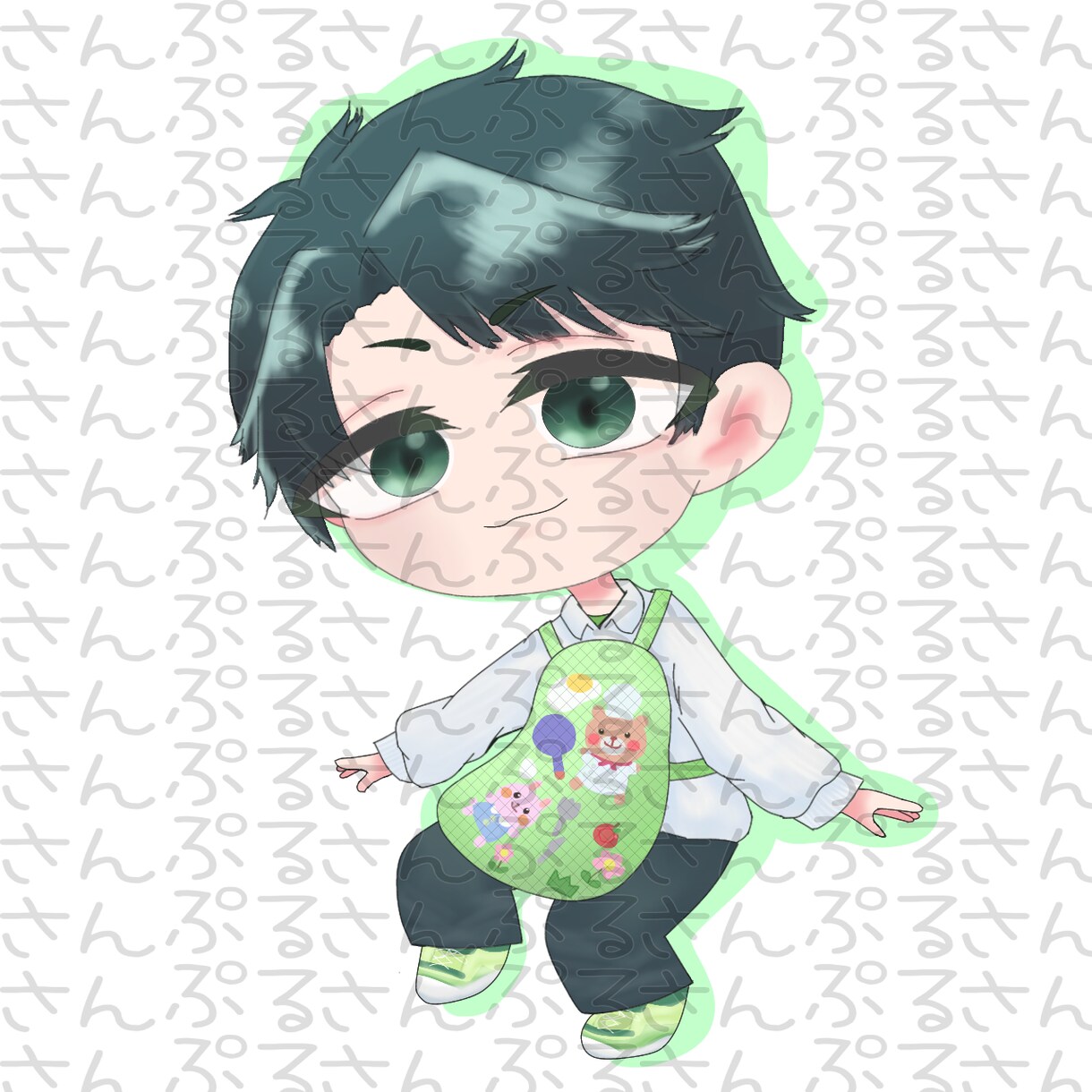 もっちり可愛い✩全身デフォルメイラストお描きします 2頭身のかわいい全身デフォルメキャラです！アイコンにも最適！ イメージ10