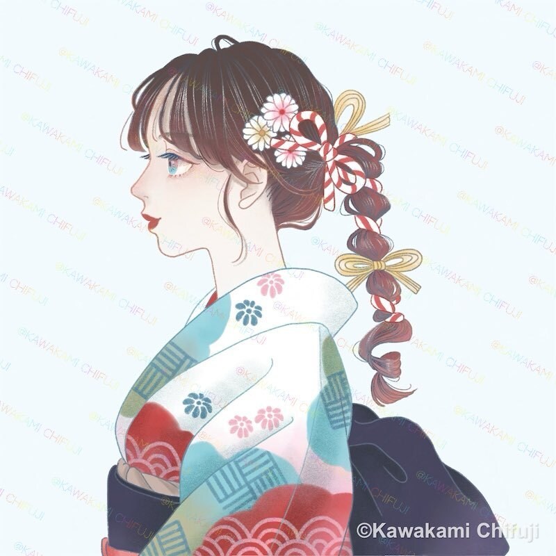 繊細な和のイラストを制作いたします 日本の伝統美を取り入れた和風イラストを制作いたします。 イメージ6